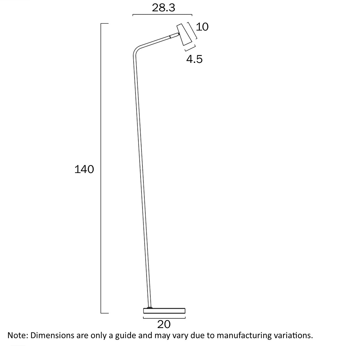 Bexley LED Floor Lamp with Touch Dimming Control