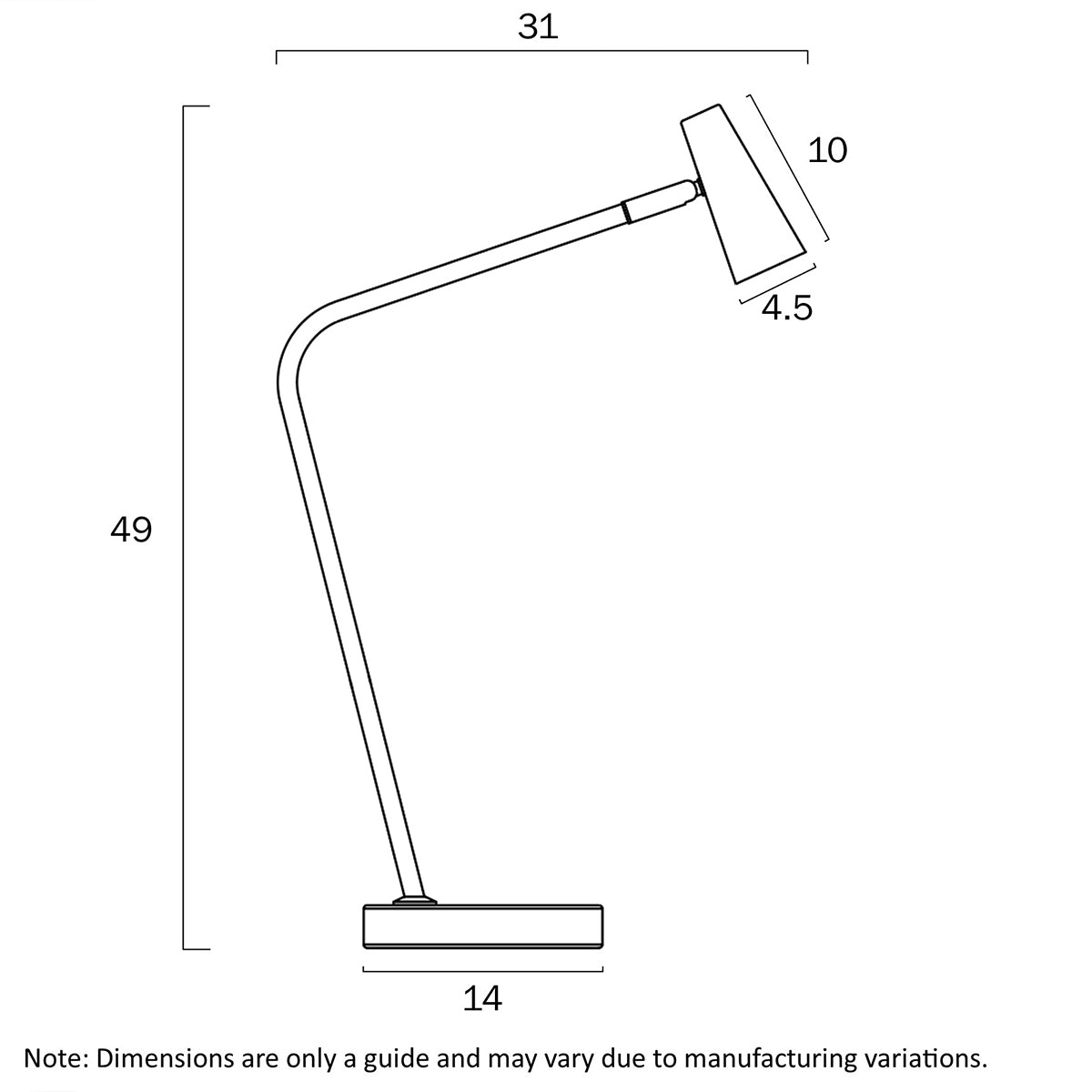 Bexley LED Table Lamp with Touch Dimming