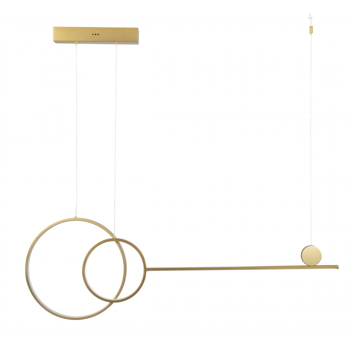 Bici Abstract Metal LED Circle Pendant Light