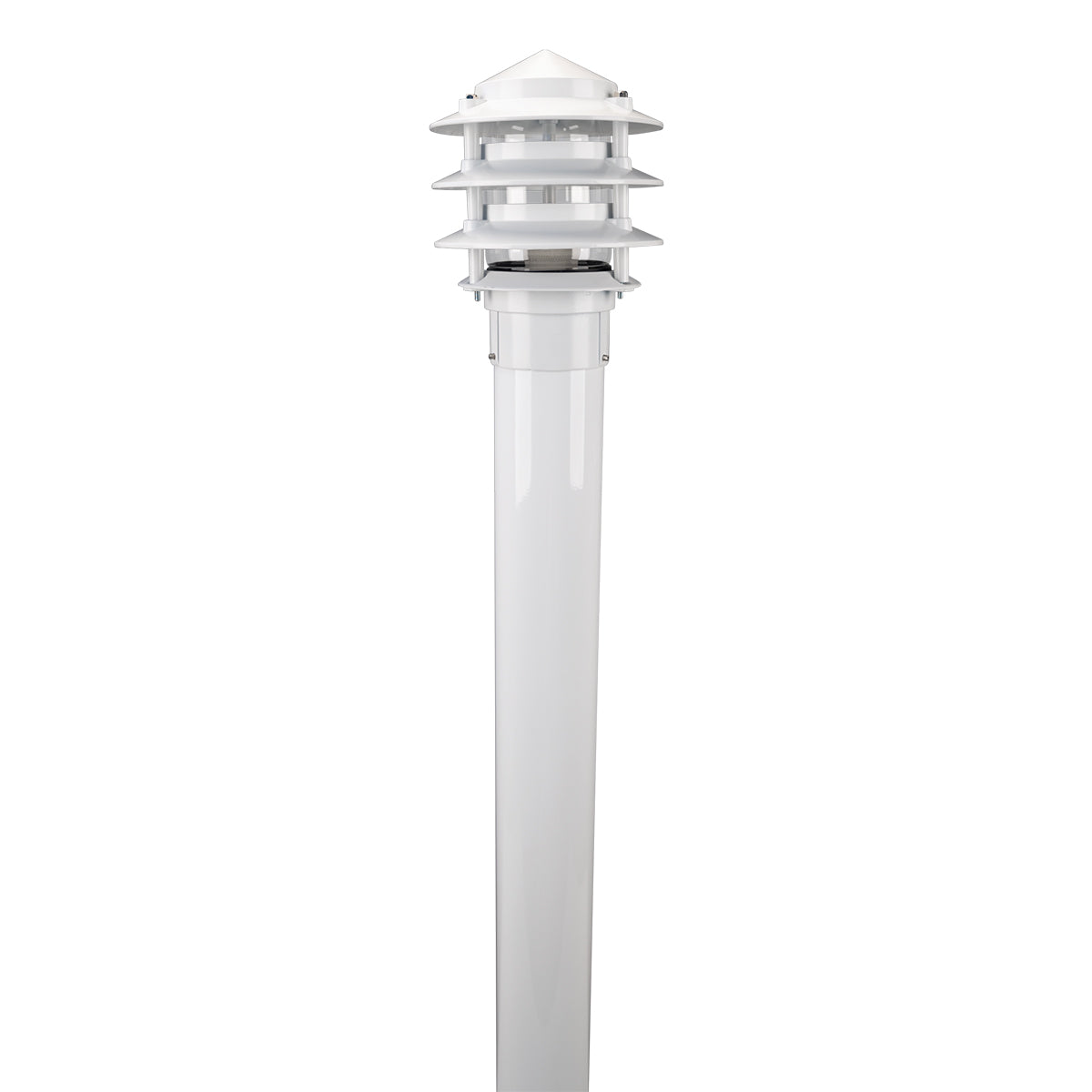 BL-100 3 Tier Bollard Head with 1 Meter 76mm Aluminium Post