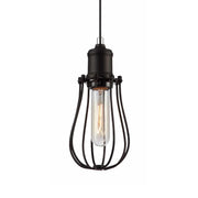 Blackband Pear Iron Cage Pendant Light