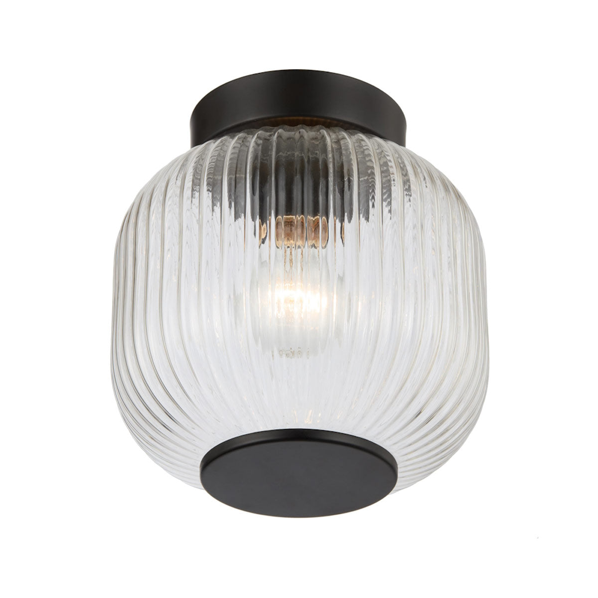 Bobo 20cm Ribbed Glass Batten Fix with Stylish Design