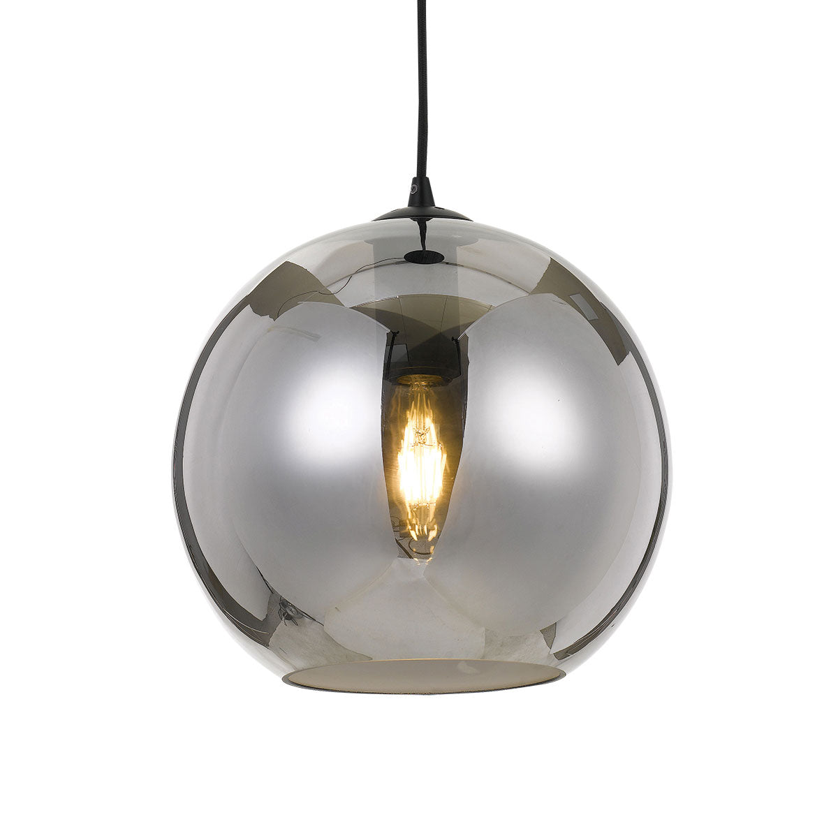 Bondi Pendant Light with Black Smoked Glass