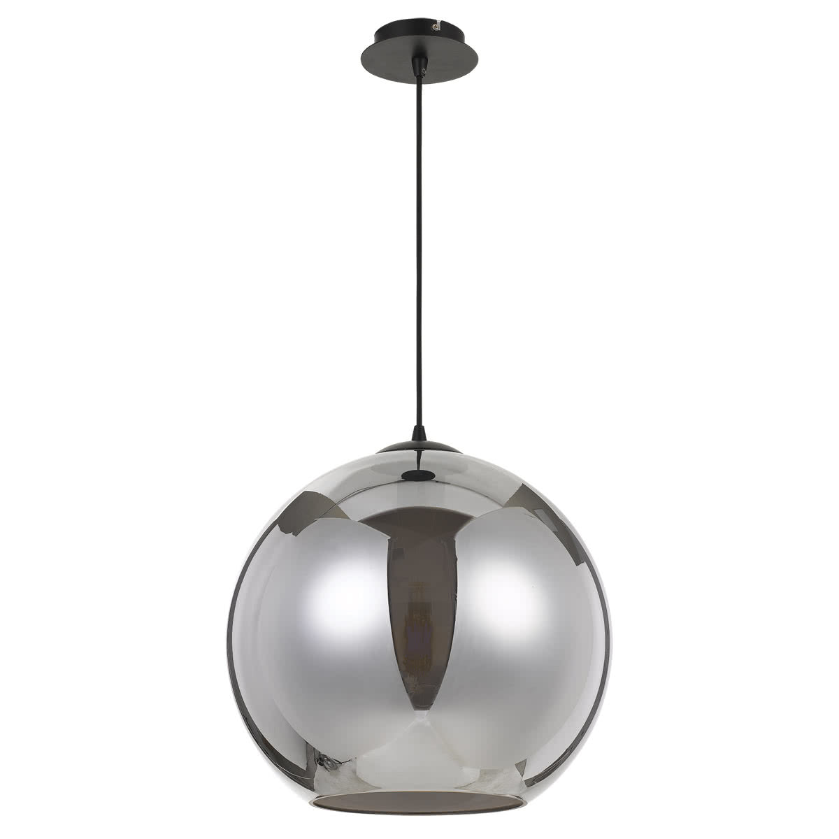 Bondi Pendant Light with Black Smoked Glass
