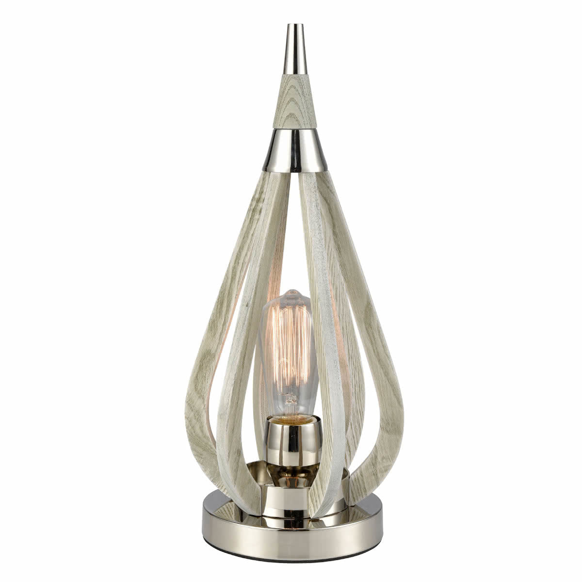 Bonito Modern Timber Tear Drop Table Lamp
