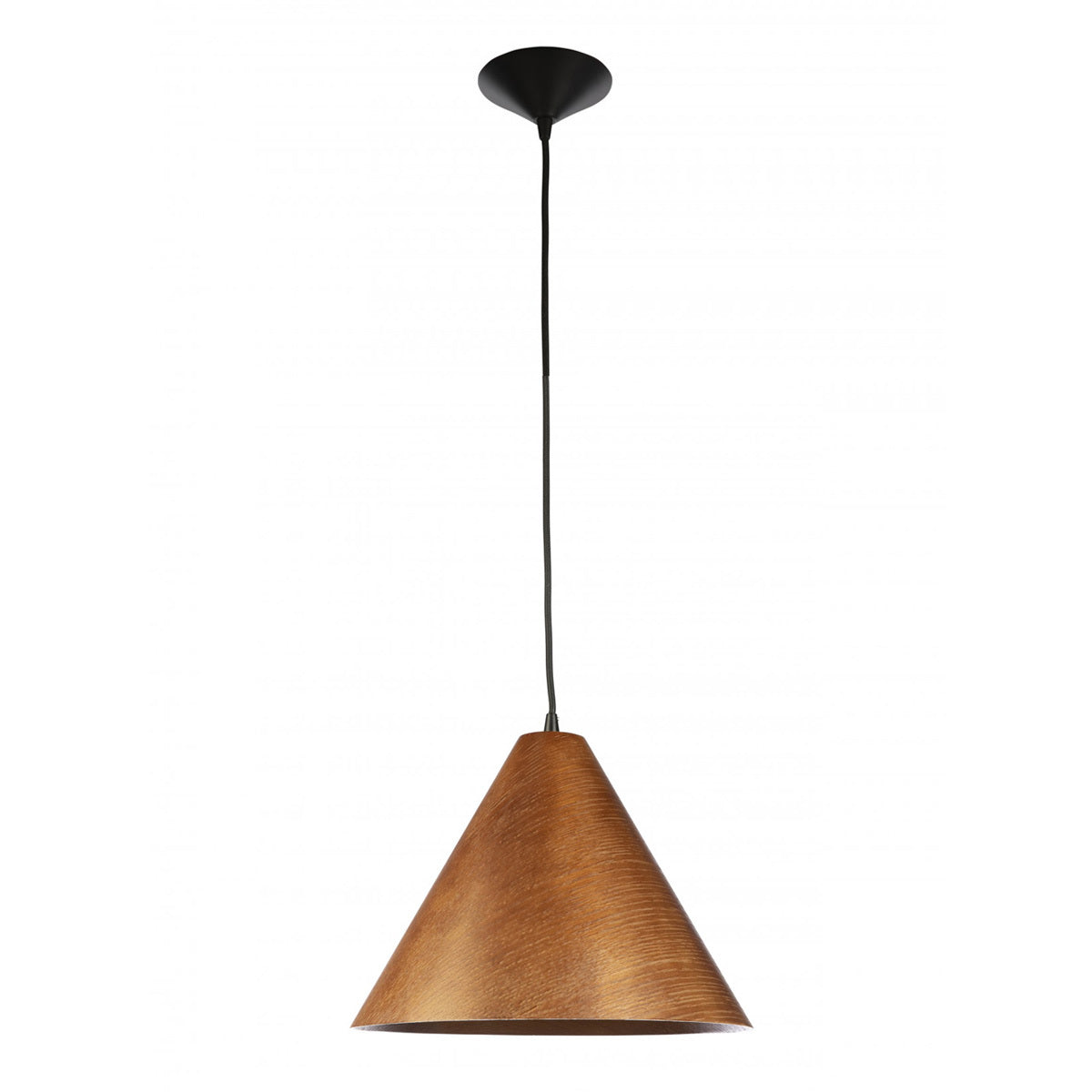 Borneo 33 Medium Timber Cone Pendant Light