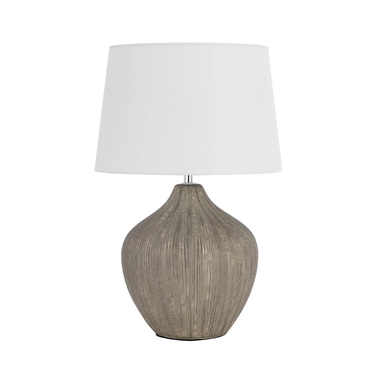 Borneo Ceramic Table Lamp with Fabric Shade