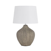 Borneo Ceramic Table Lamp with Fabric Shade