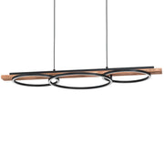 Boyal 40.5W LED 3 Ring Halo Pendant Light
