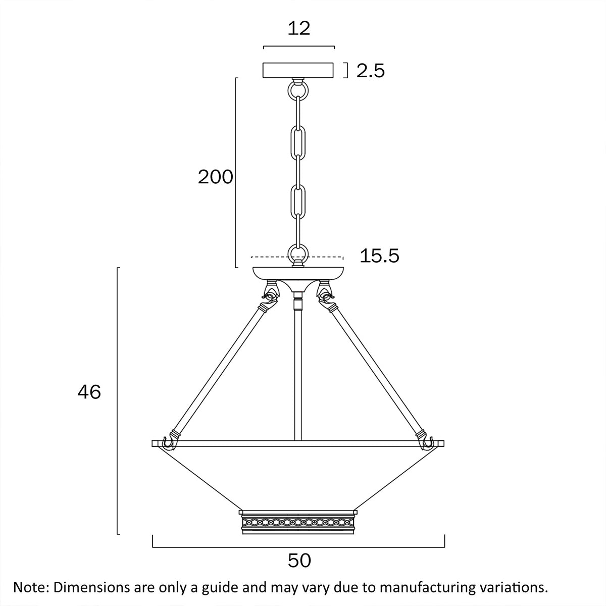 Bracci Artisan Brass Pendant Light