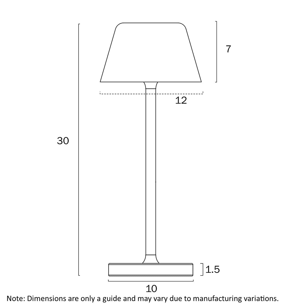 Briana Rechargeable LED Table Lamp