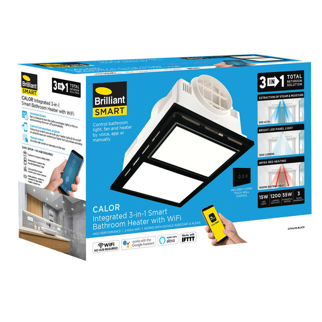 Calor 3 in 1 Heater Exhaust Fan