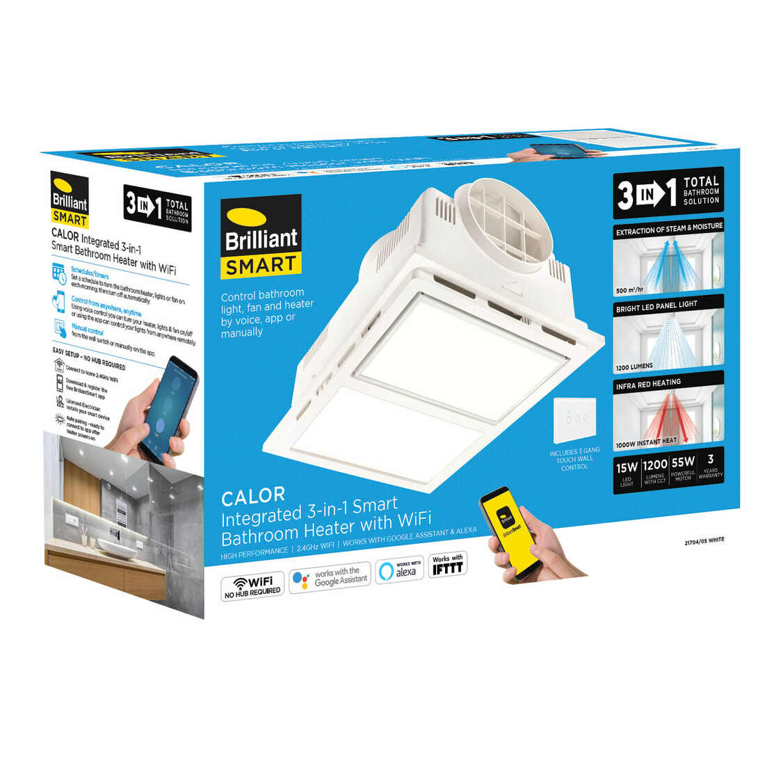 Calor 3 in 1 Heater Exhaust Fan