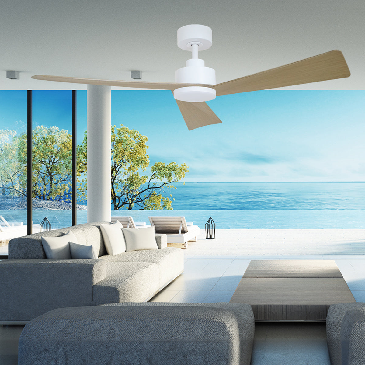 Bronte 52" DC Ceiling Fan with LED Light & Remote