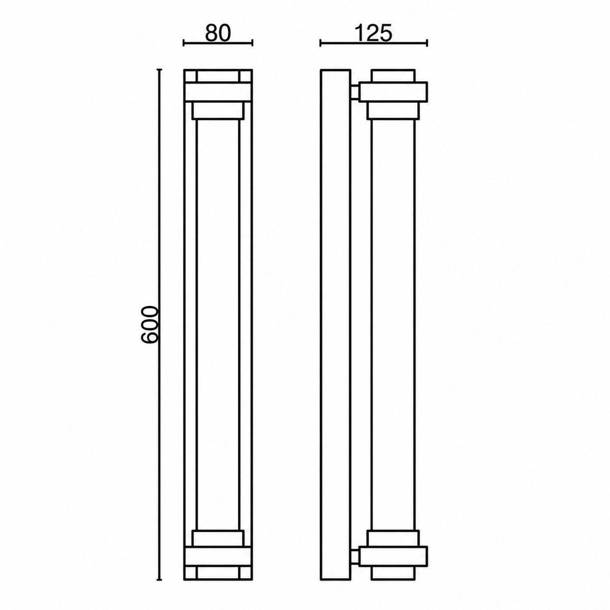Bubble 600mm IP65 LED Outdoor Wall Light