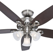 Builder Plus 52" Timber AC Ceiling Fan with LED Light