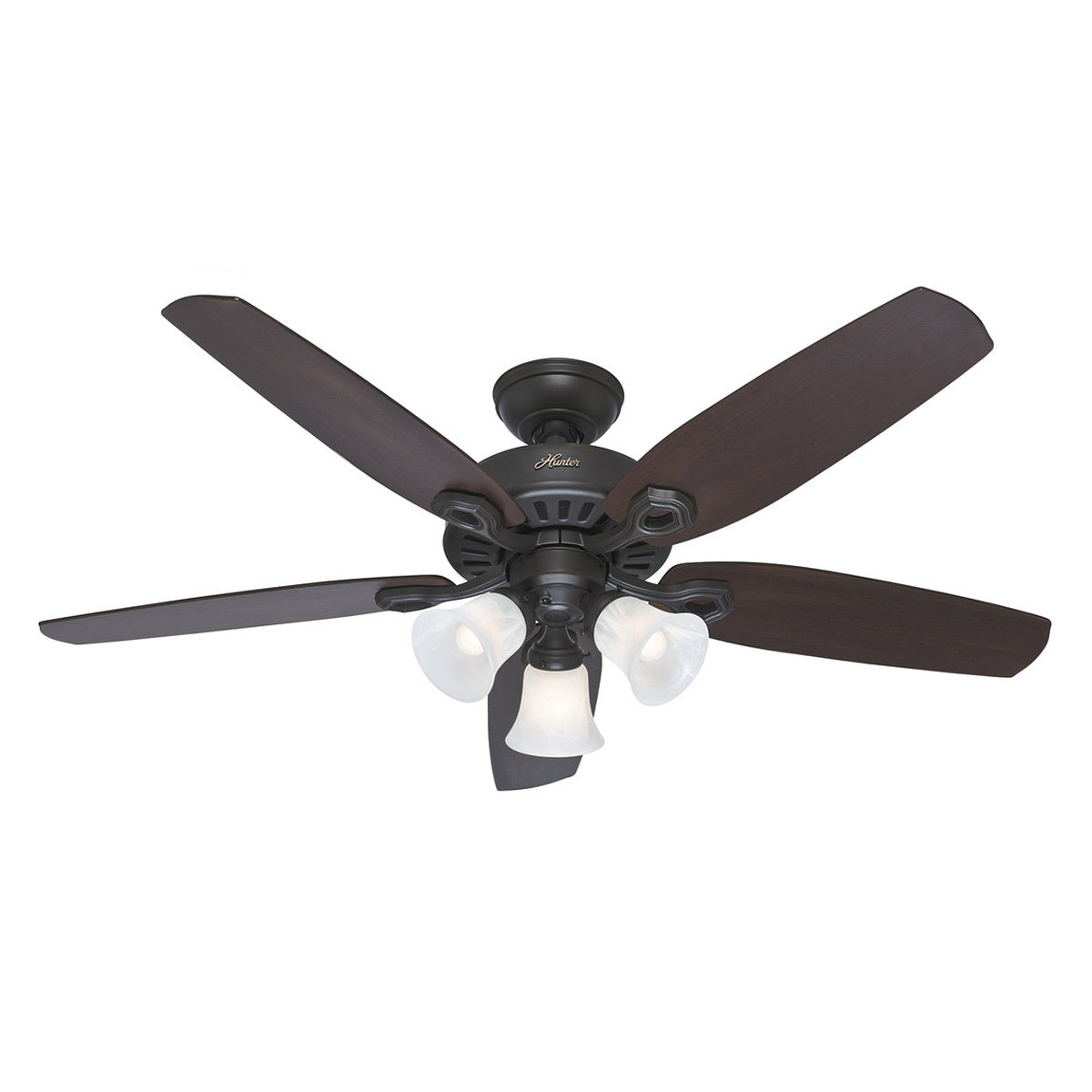 Builder Plus 52" Timber AC Ceiling Fan with LED Light