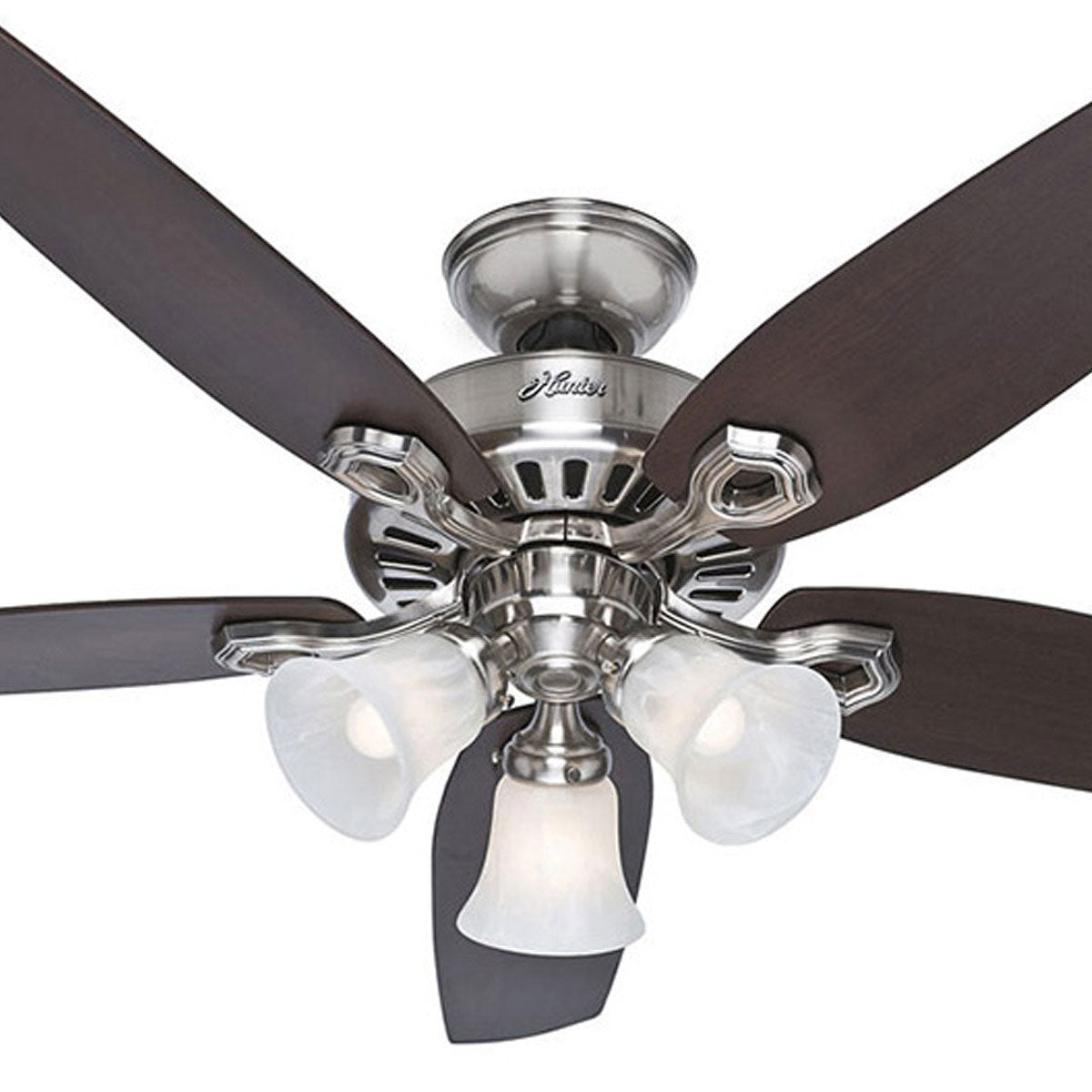 Builder Plus 52" Timber AC Ceiling Fan with LED Light