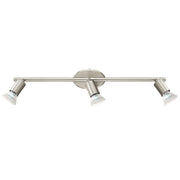 Buzz Triple 15W LED Adjustable Spotlight with Satin Nickel Finish