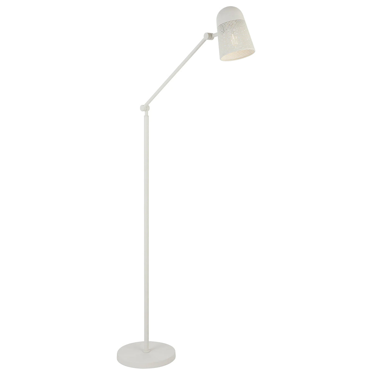 Cadena Adjustable Floor Lamp with Micro Perforated Shade
