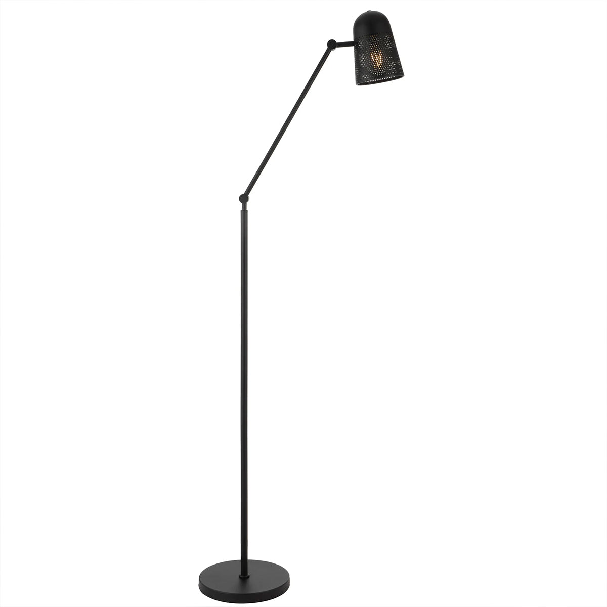 Cadena Adjustable Floor Lamp with Micro Perforated Shade