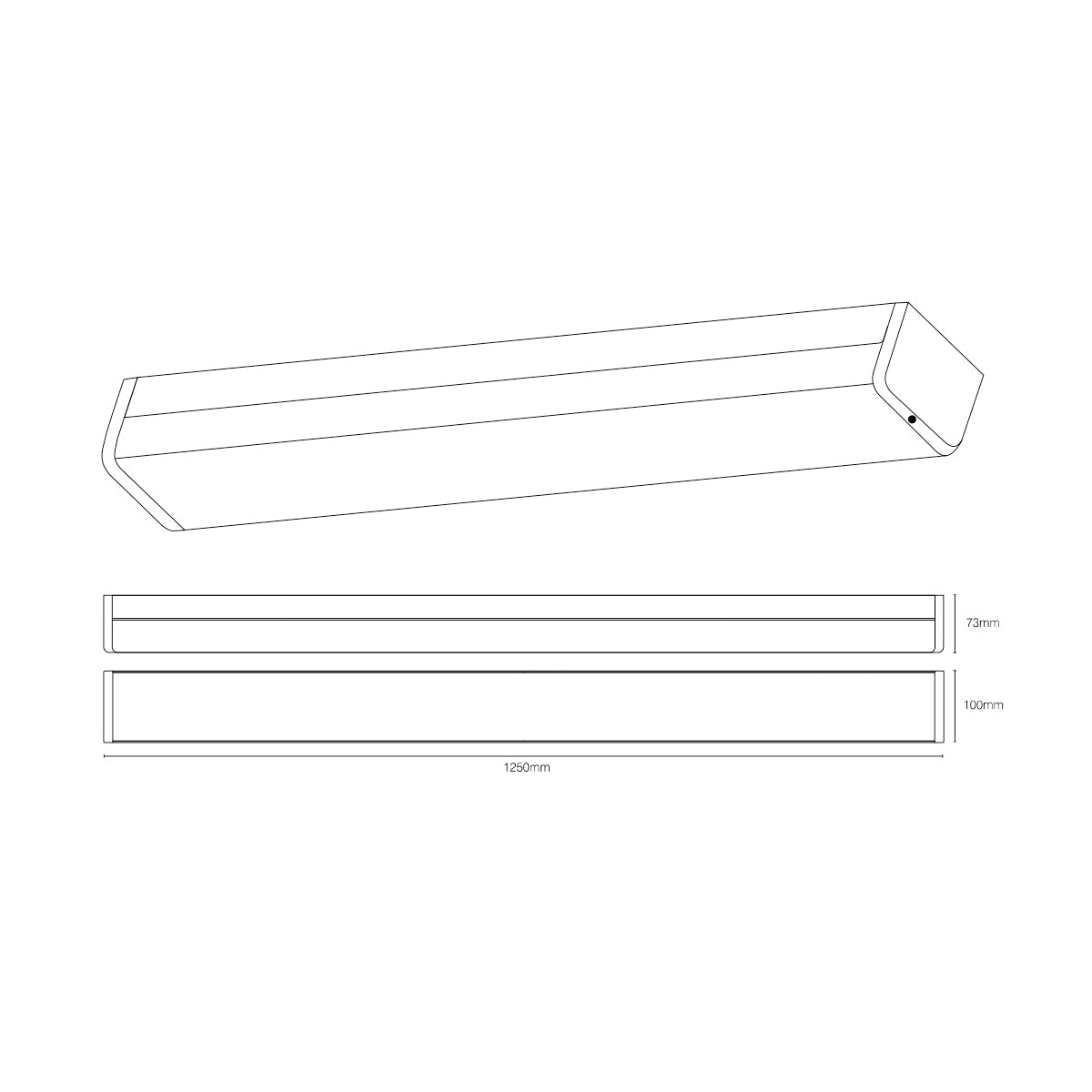Callisto Emergency LED Batten Light 40W Tri-Colour 1200mm
