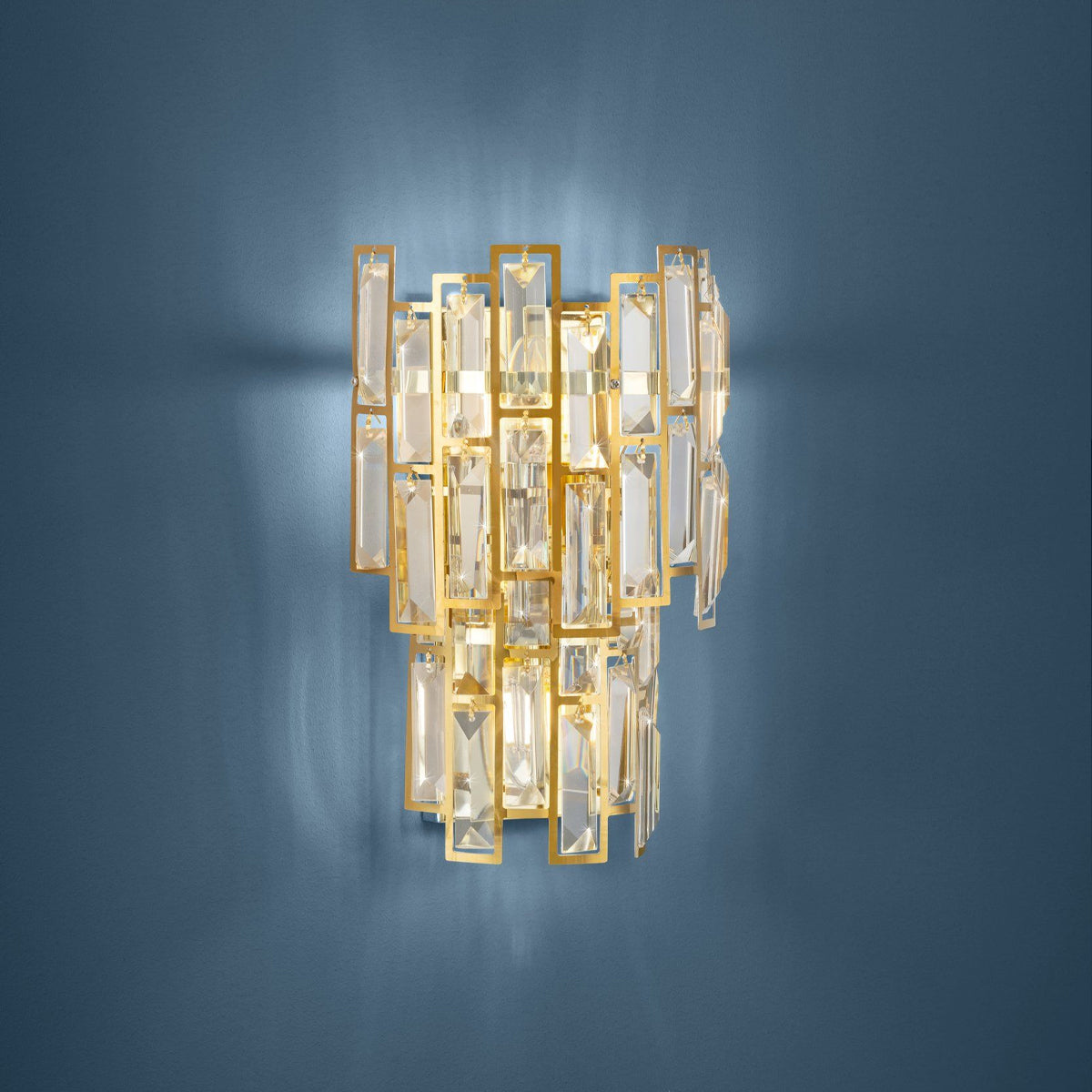 Calmeilles Modern 3LT Crystal Wall Light