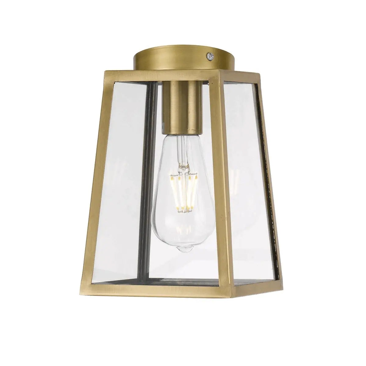 Cantena Outdoor Pendant Light with Solid Brass Frame