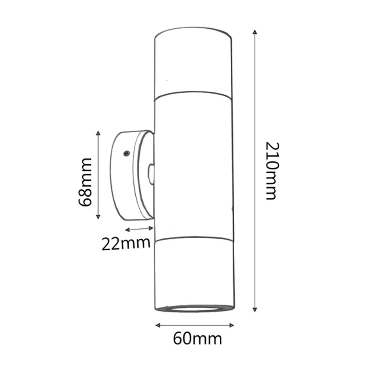 Cantino Up & Down Wall Light - Brass