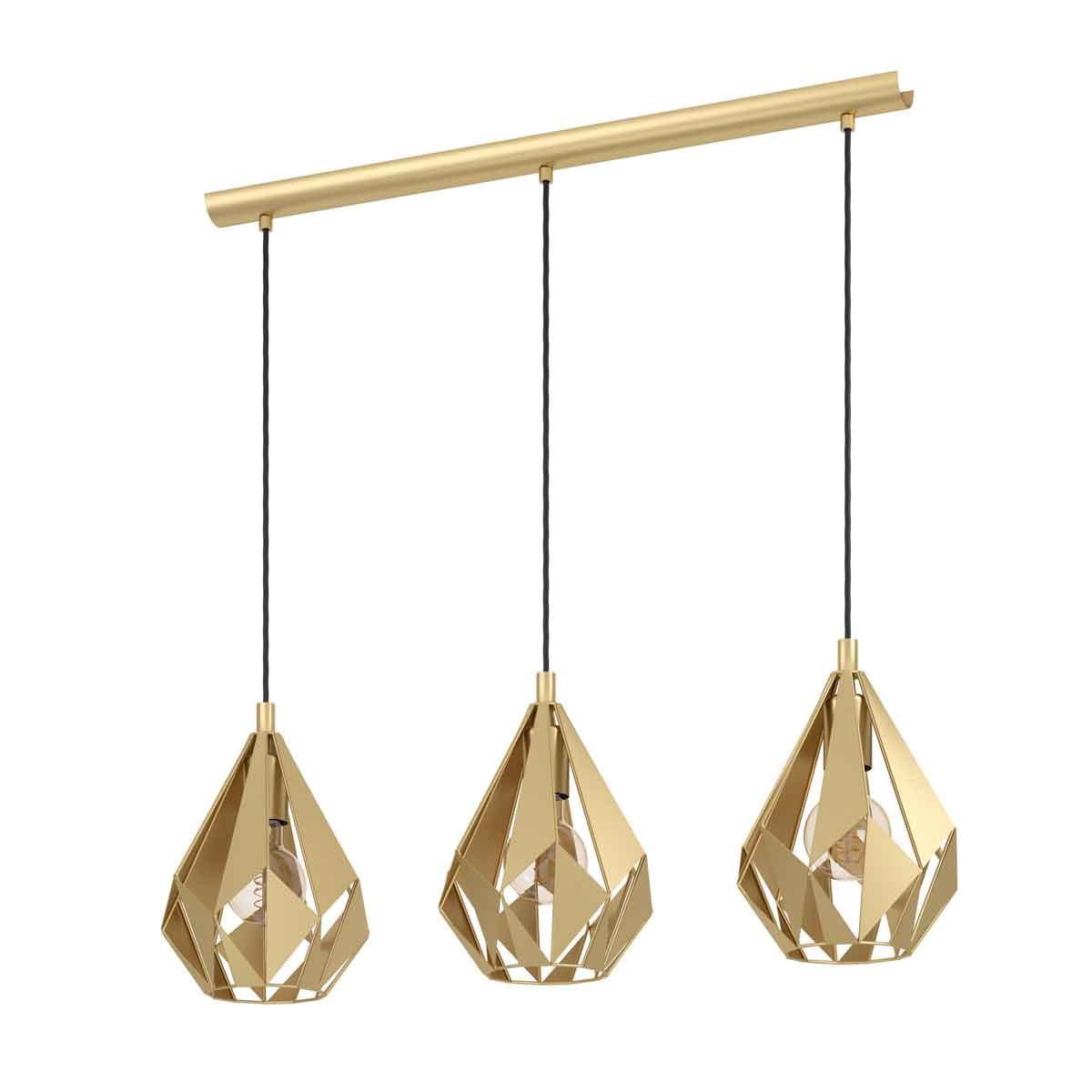 Carlton 3 Light Pendant with E27 Fittings