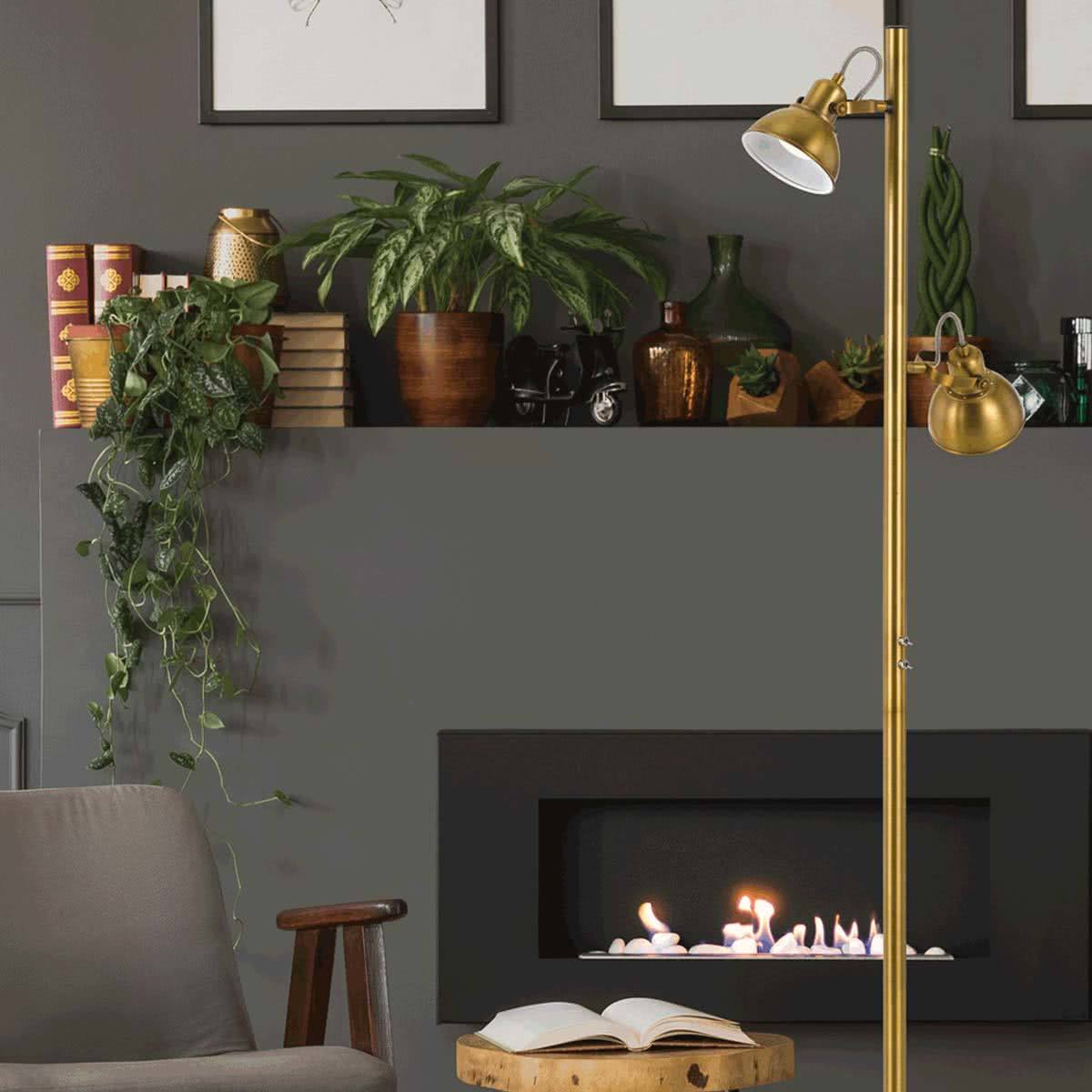 Carson 2 Light Floor Lamp - Adjustable Lighting