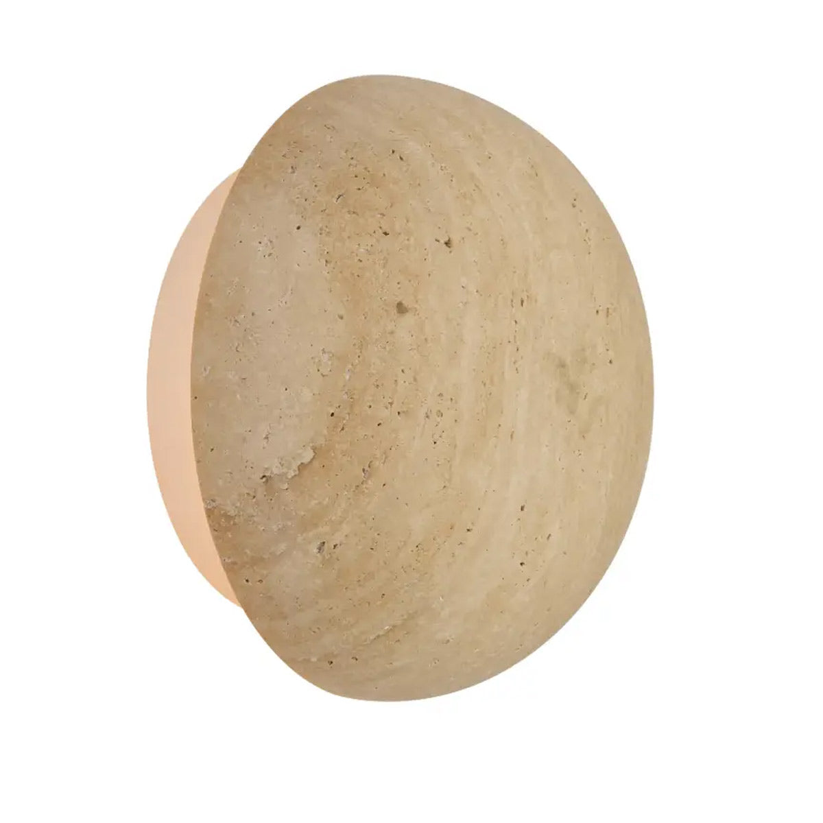Casar Circular Travertine Wall Light with LED
