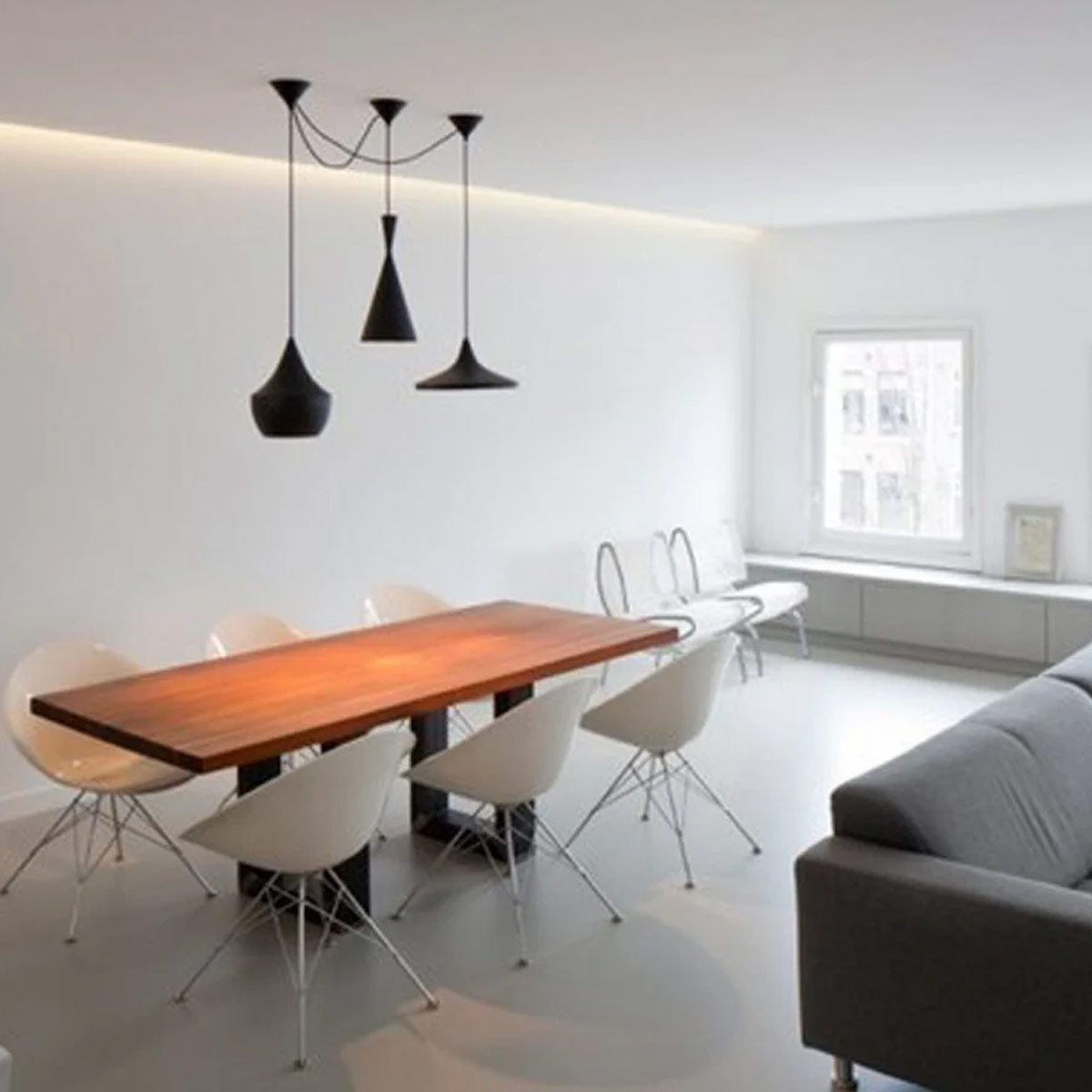 Caviar Mexican Hat Pendant Light - Black