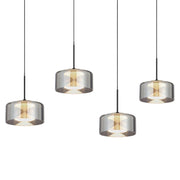 Cedro 4 Light Linear Pendant with Adjustable LED