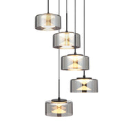 Cedro 5 Light Cluster Pendant with Adjustable LED