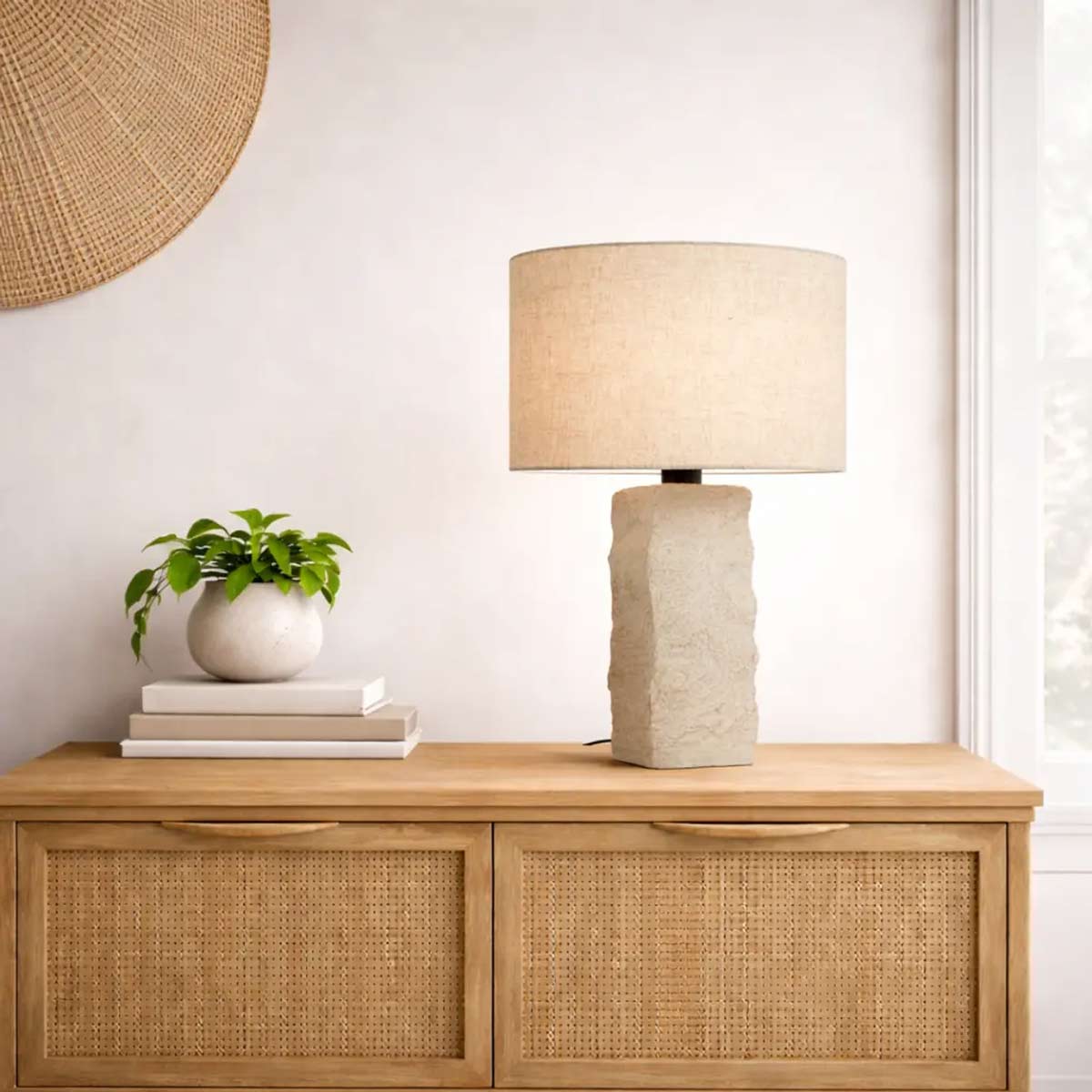 Celsus Limestone Look Table Lamp