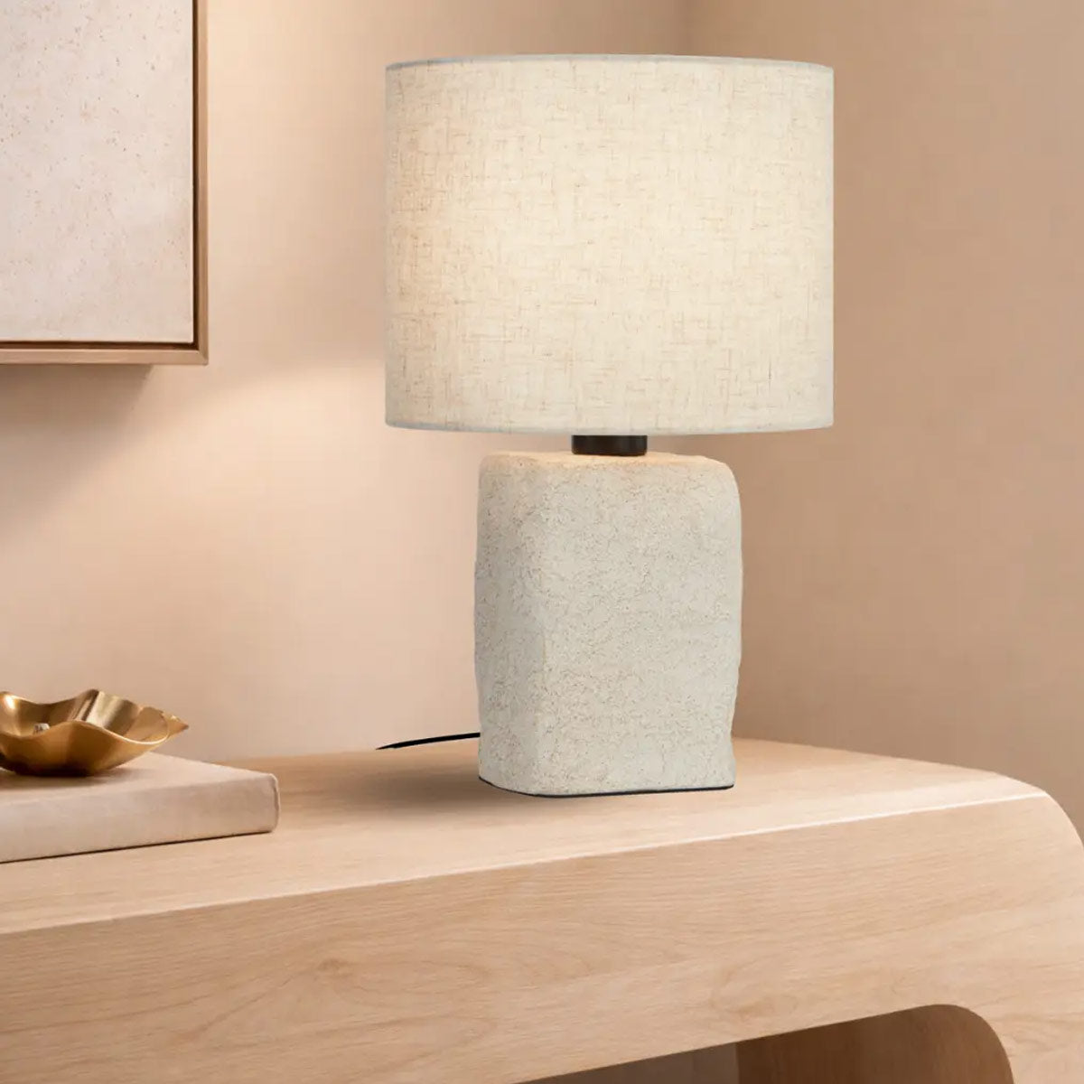 Celsus Limestone Look Table Lamp
