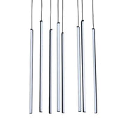 Centric Metal Modern Minimal 8 Light Drop Pendant Light - Tri-Colour