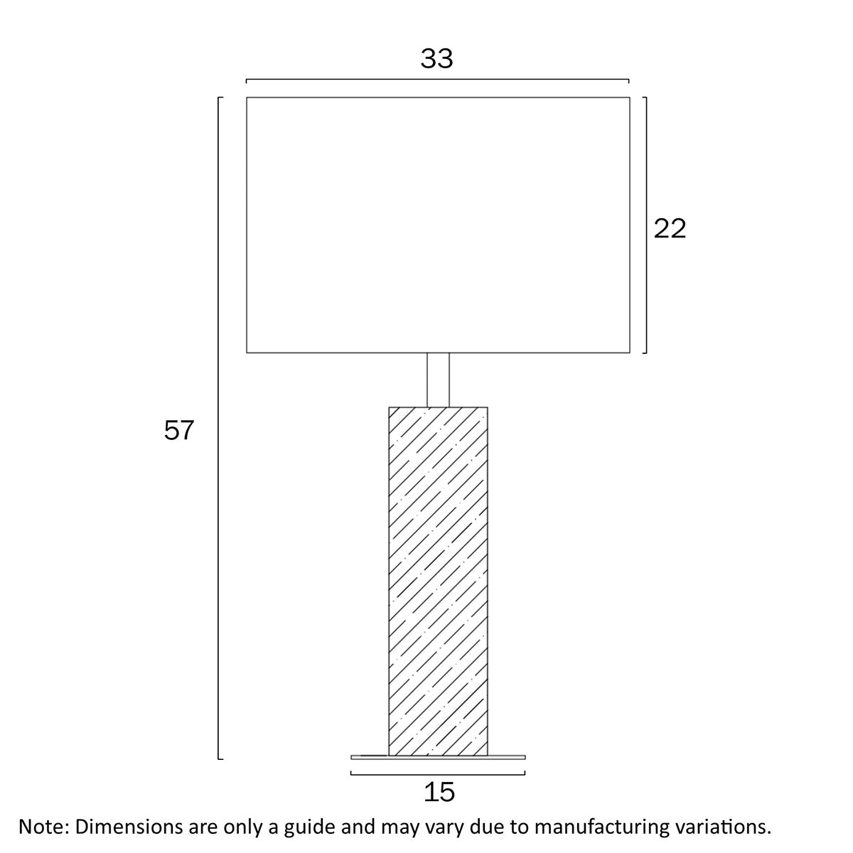 Chad Contemporary Table Lamp with Wood and Black Shade
