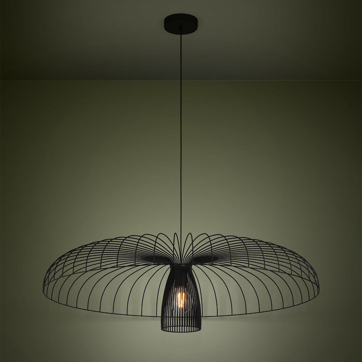 Champerico Pendant Light 60W - Steel Black
