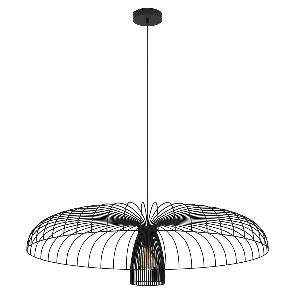 Champerico Pendant Light 60W - Steel Black