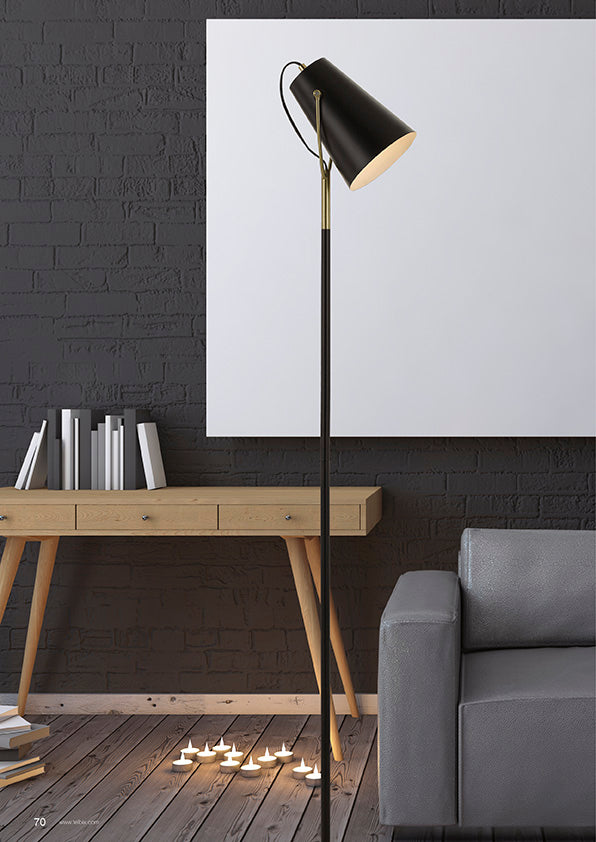 Cheviot Floor Lamp - E27 Holder, 40W Max - Stylish Metal