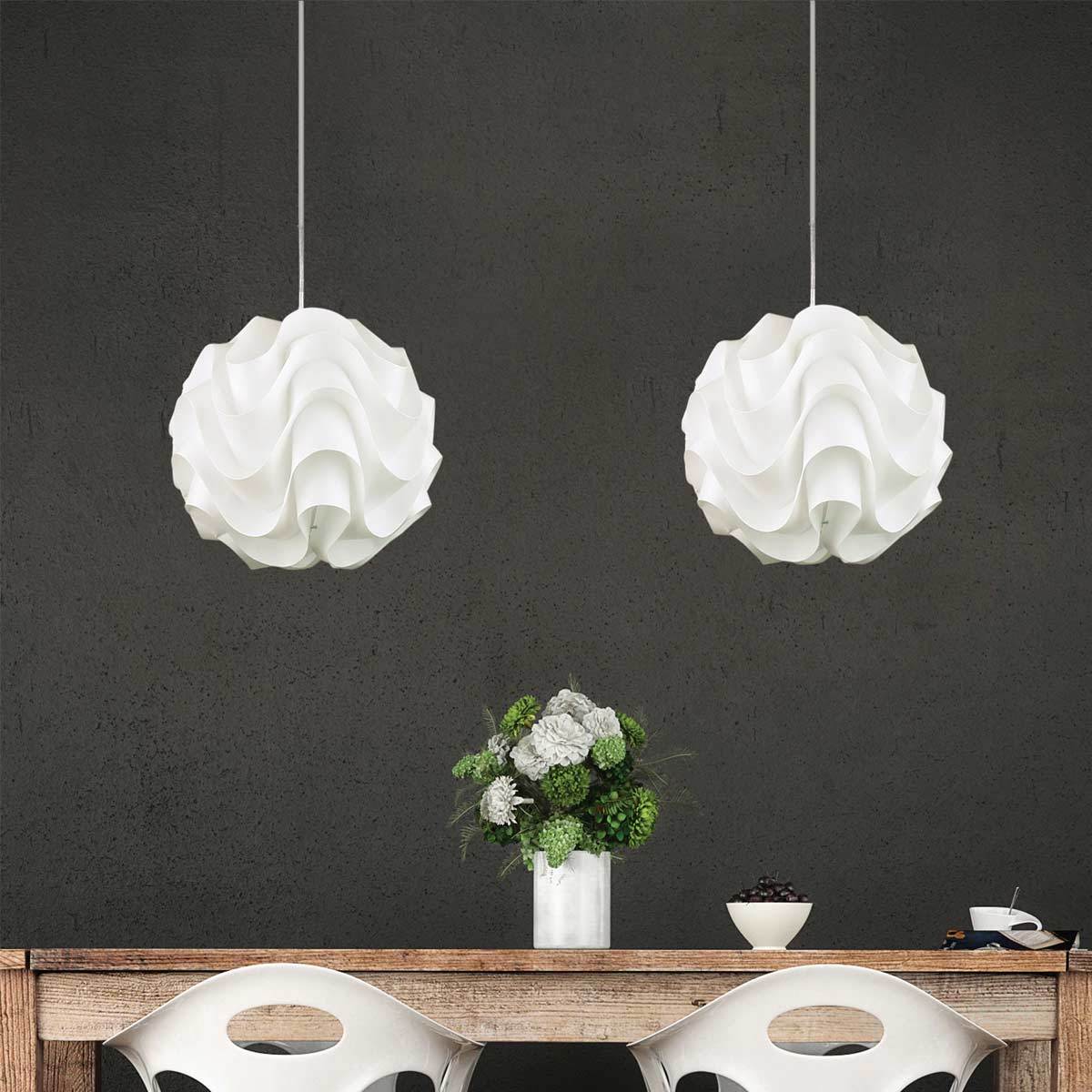 Chic 33 Acrylic Wavy Pendant Light