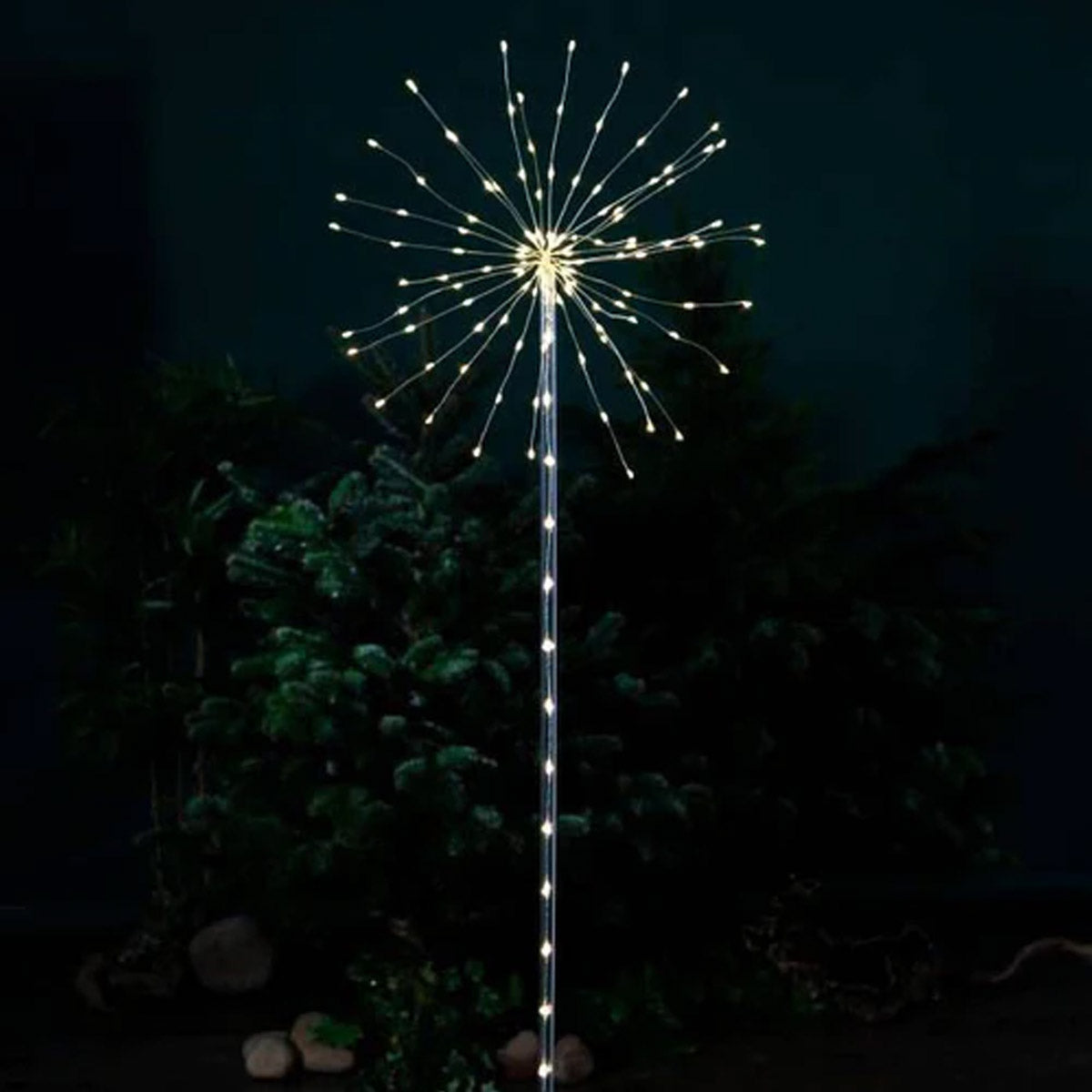 Christmas Firework Stake LED Light with Battery Power