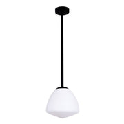 Ciotola Small 1 Light Interior Tipped Dome Frosted Glass Pendant Light