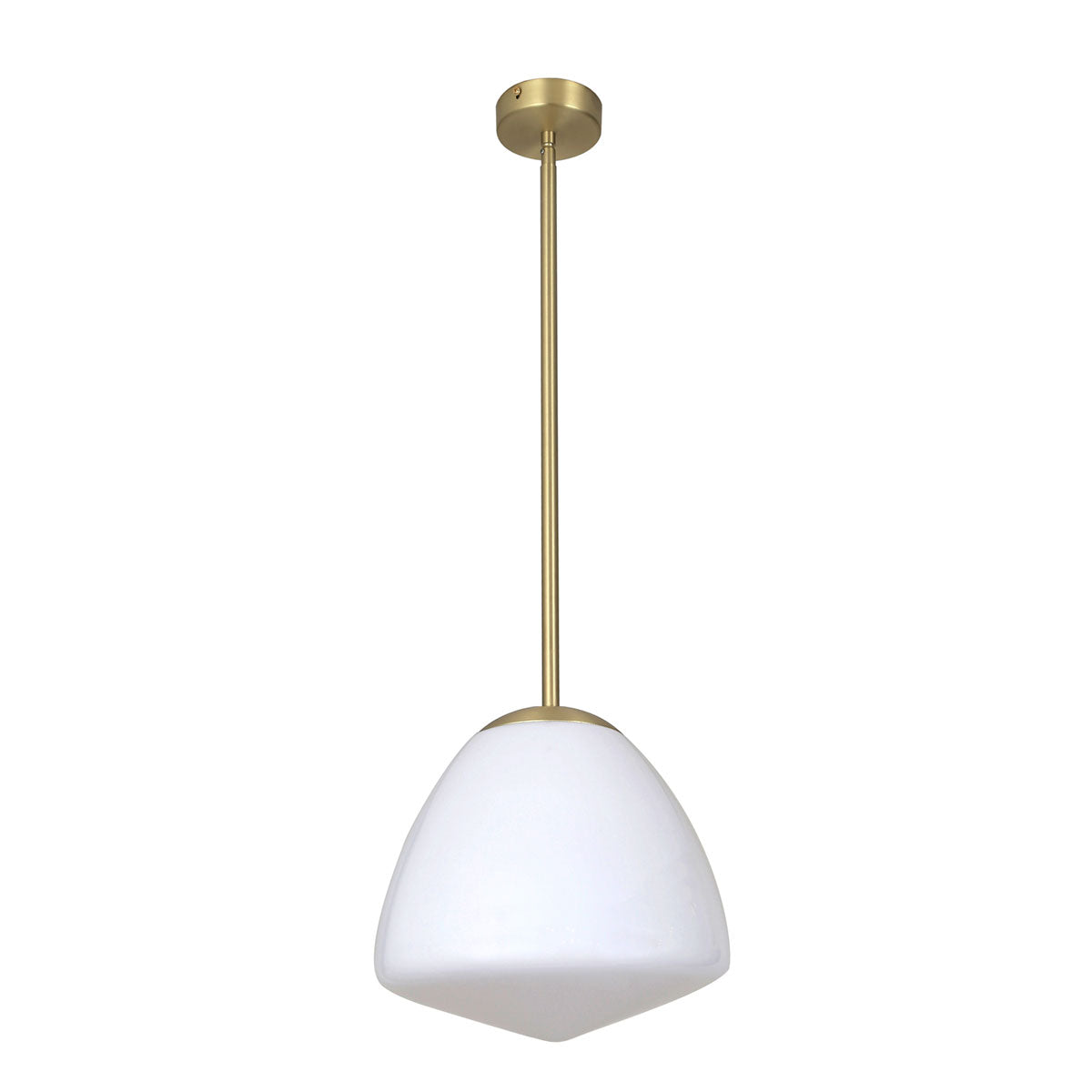 Ciotola Small 1 Light Interior Tipped Dome Frosted Glass Pendant Light