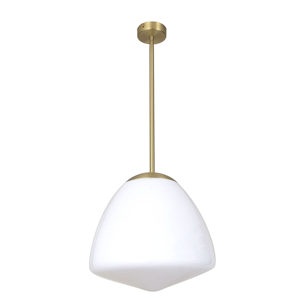 Ciotola Small 1 Light Interior Tipped Dome Frosted Glass Pendant Light
