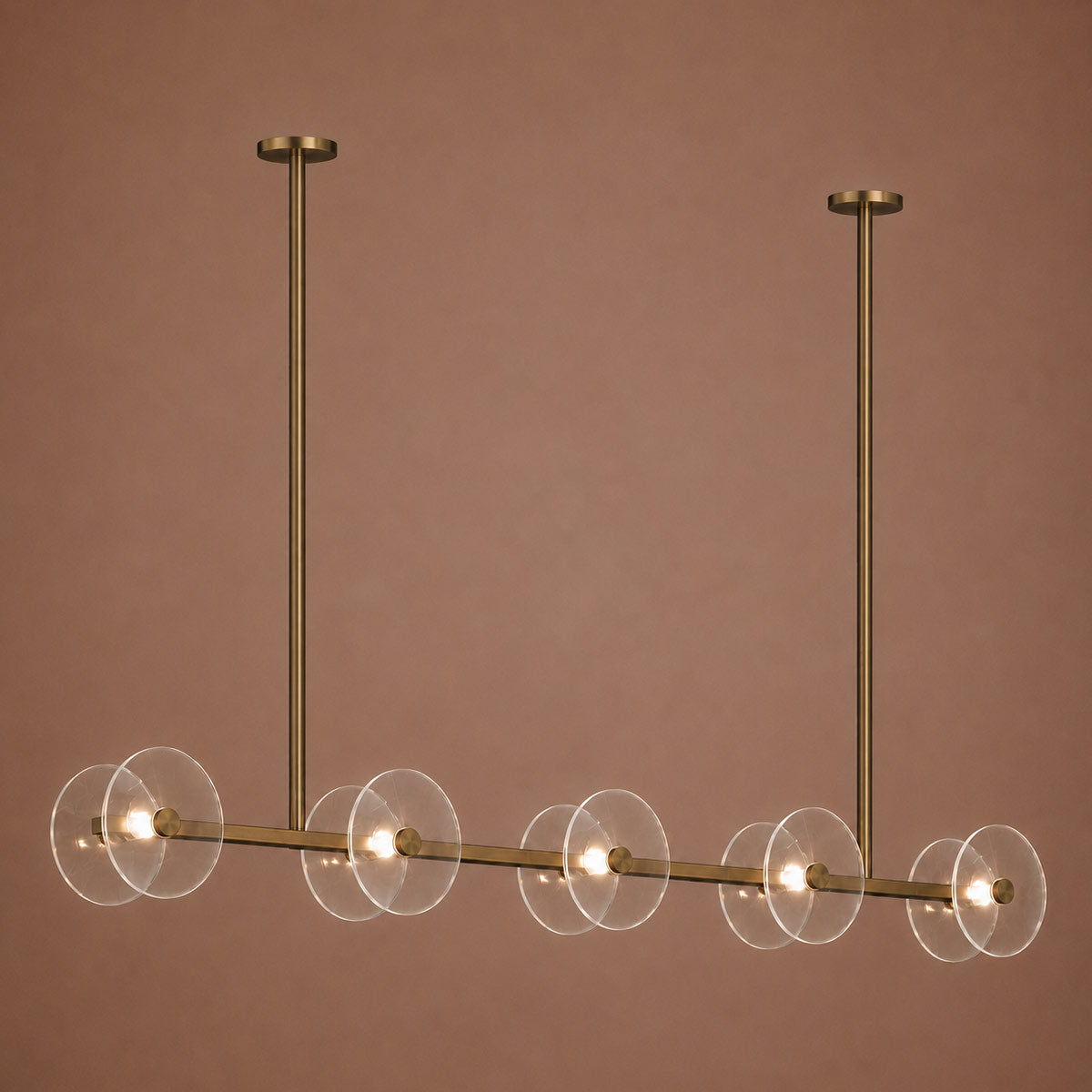 Cirkulos Halo 10 Light LED Linear Bar Pendant