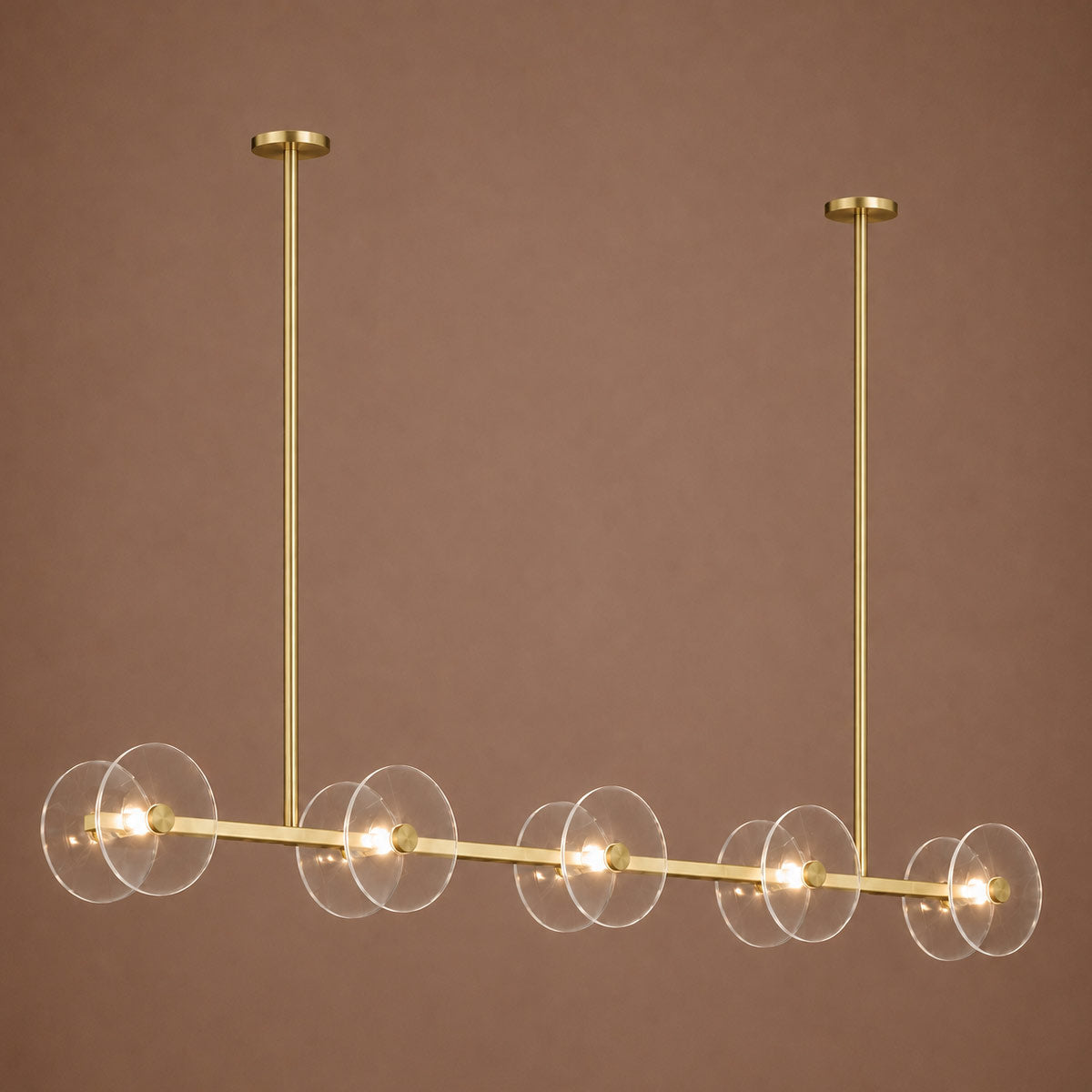 Cirkulos Halo 10 Light LED Linear Bar Pendant