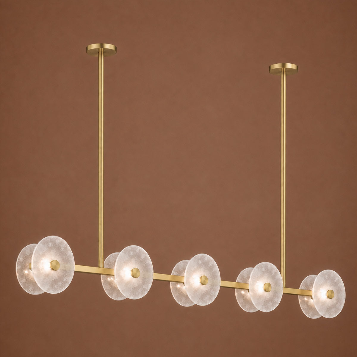 Cirkulos Halo 10 Light LED Linear Bar Pendant